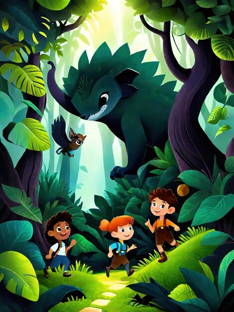 Foto copertina del libro enchanted forest adventure kid