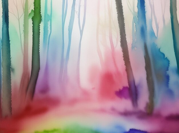 Photo enchanted forest whispers abstract watercolor background