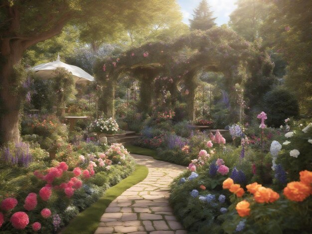 Enchanted Garden in Full Bloom