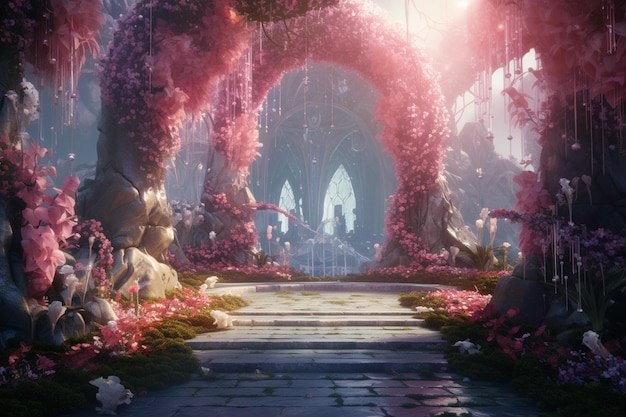 Enchanted garden where love blooms in the form of 00044 01