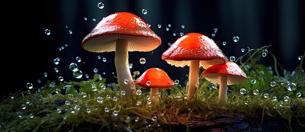 Enchanted Mushroom Realm A Luminous Dance of Nature and Fantasy by Generative AI