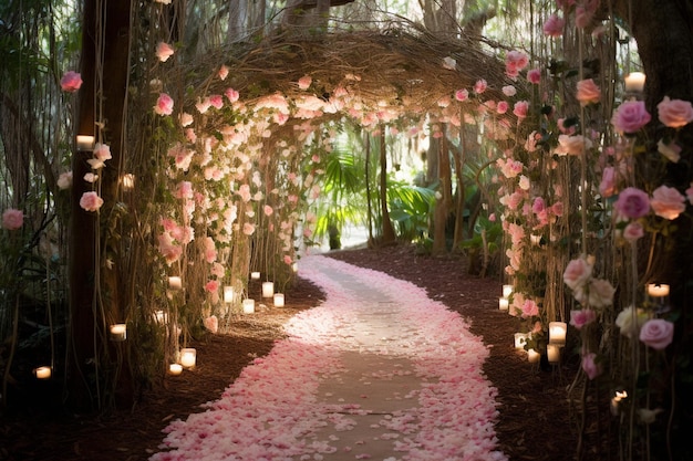 エンチャント・ペタル・グローブの花園の写真