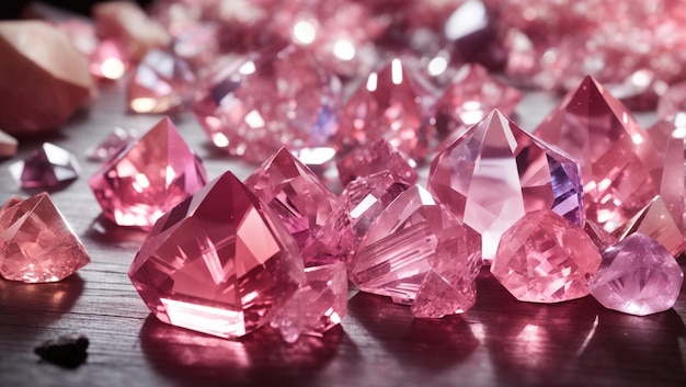 Enchanted Pink Crystals Radiance of Natural Beauty