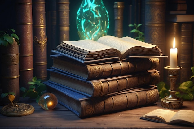 Enchanted Tomes Magical Manuscripts Ancient Scrolls