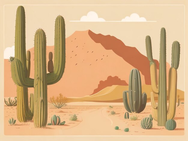 Enchanted Vistas verkent een grillig papieren landschap in FlatStyle vectorillustratie