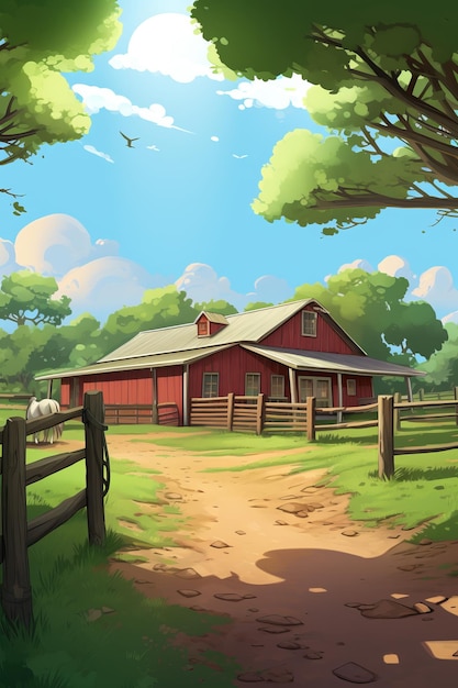 Photo enchanting adventures at whimsical horse ranch a disney pixarzoomania inspired poster