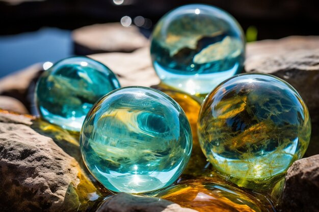 Enchanting Aqua Orbs