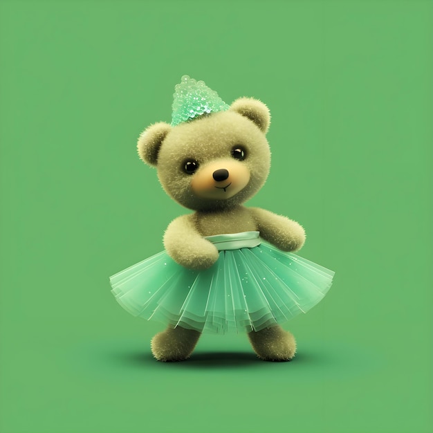 Enchanting ballerina teddy clip