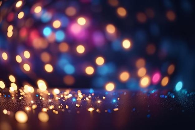 Enchanting Bokeh Lights Festive Abstract Background