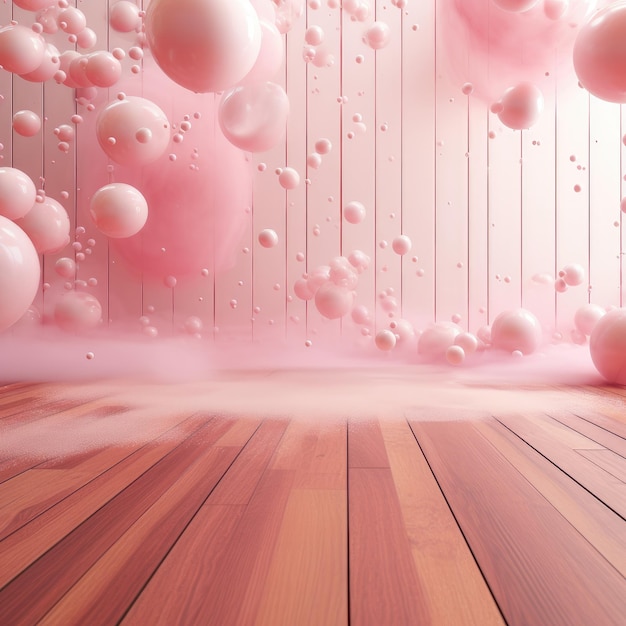 Enchanting Bubble Symphony A Playful Pink Wonderland