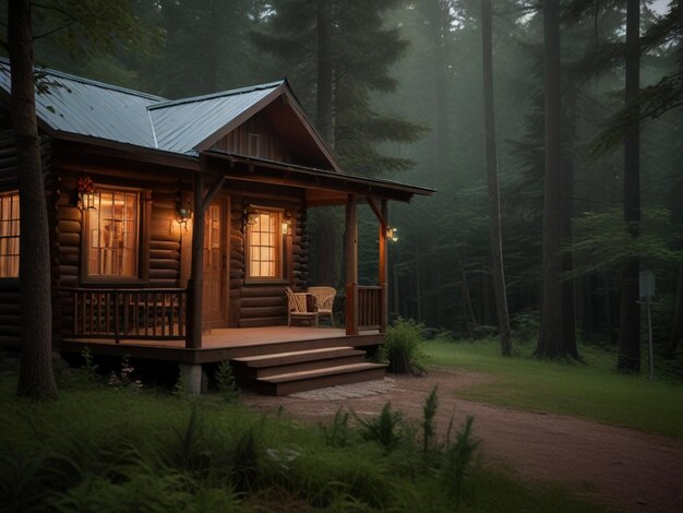 Enchanting Cabin Retreat A Tranquil Haven in the Heart of Nature