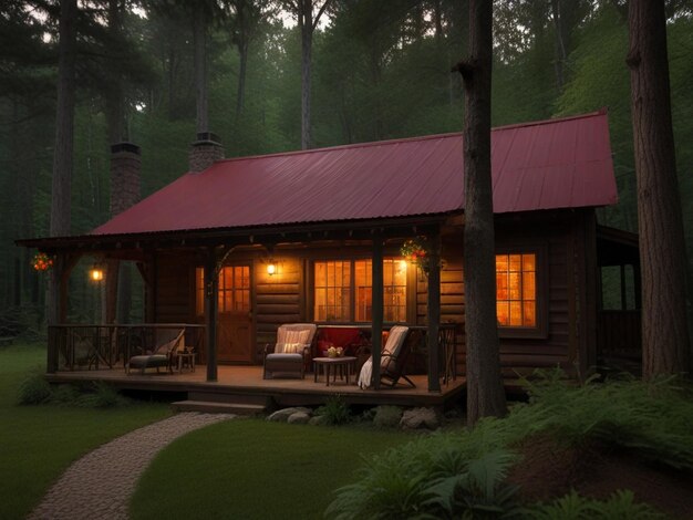 Enchanting Cabin Retreat A Tranquil Haven in the Heart of Nature