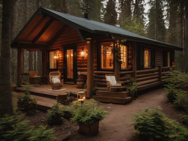 Enchanting Cabin Retreat A Tranquil Haven in the Heart of Nature