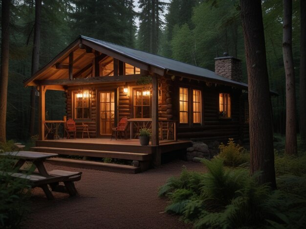 Enchanting Cabin Retreat A Tranquil Haven in the Heart of Nature