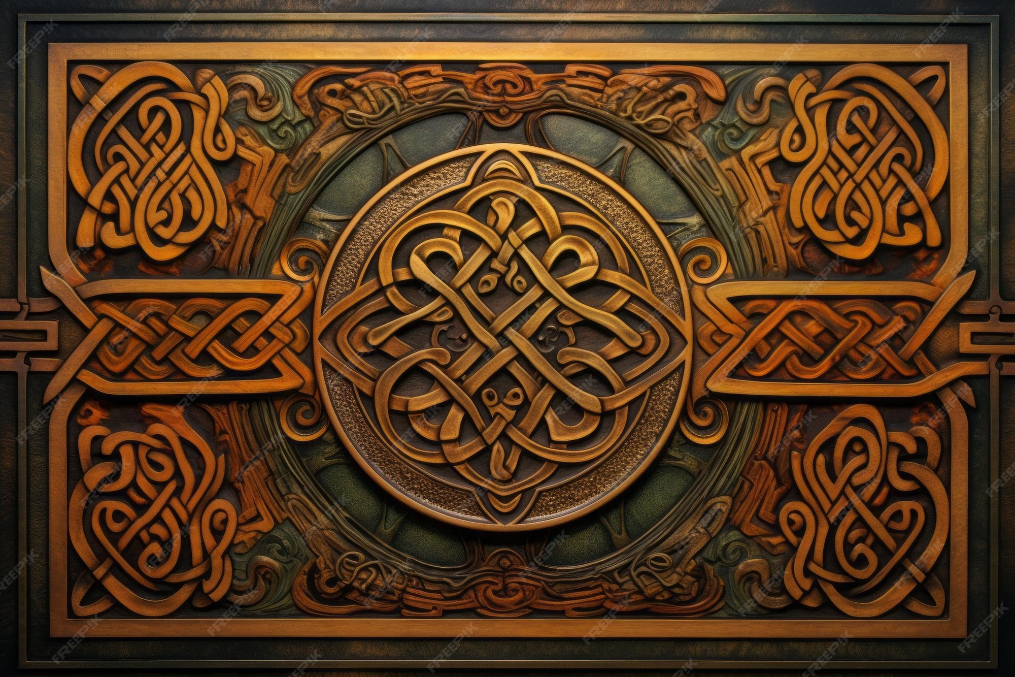 Premium AI Image | Enchanting Celtic Border Art Unveiling Ancient 