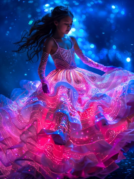 Enchanting Cinderella A Radiant 6YearOld Girl Embracing the FairyTale Magic