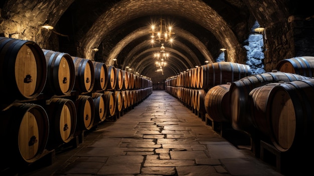 The Enchanting Collection Barrels in a Wine Cellar from Transylvania Captured in Stunning 169 Fo