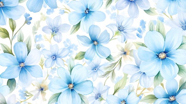 Enchanting collection of watercolor seamless patterns featuring floral natureinspired geometric