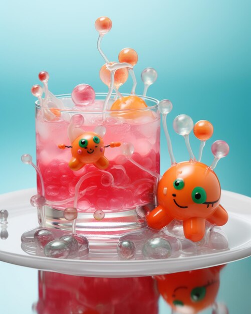 Photo enchanting delights unveiling the kawaii poison of molecular gastronomy