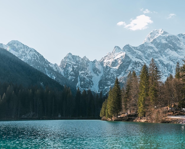 The Enchanting Dolomites A Magical Mountain Village Set against the Breathtaking Backdrop of the Dolomite Alps in Italy Europe