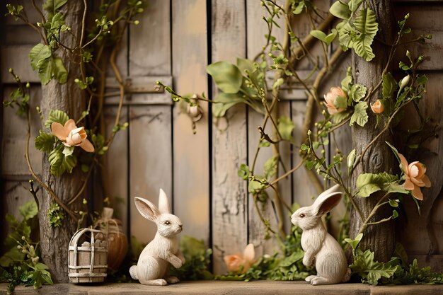 Photo enchanting easter bunny decor collection