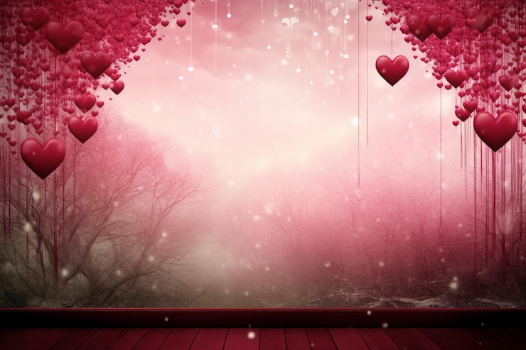 Photo enchanting echoes valentine background photo