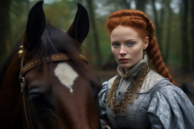 The Enchanting Enigma Elizabeth I's Majestic Tudor Hunt in the Mythical Forest of Nottingham