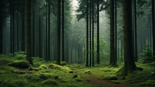 Enchanting European Fairytale Forest Photorealistic 8k Atmospheric Landscape