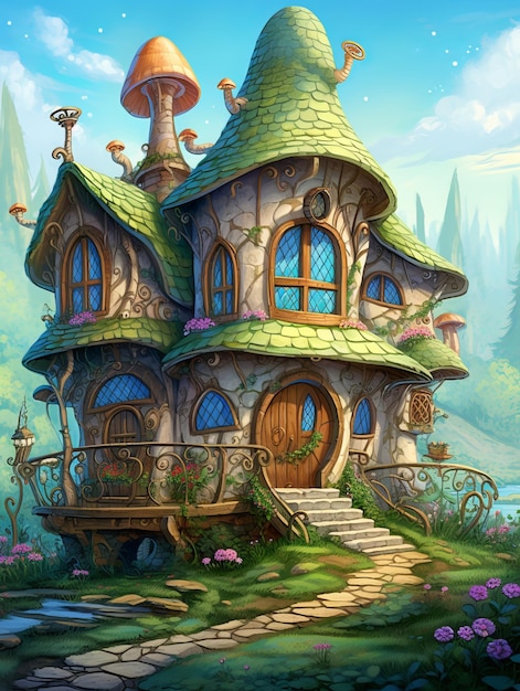 Enchanting Fairy Dwelling A Fantasy Fairy House