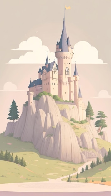 Enchanting Fairy Tale Castle on the Hill