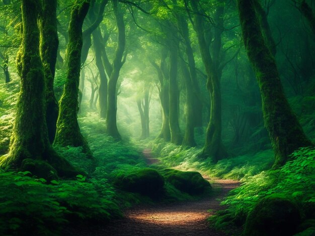 Волшебный лес красивый высокого качества