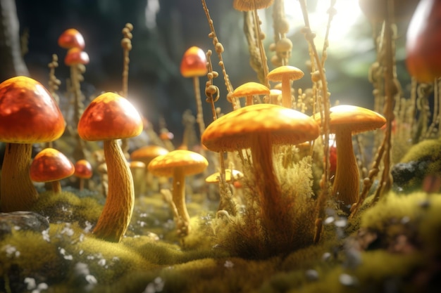 Enchanting Magic Realism 3D Render Background