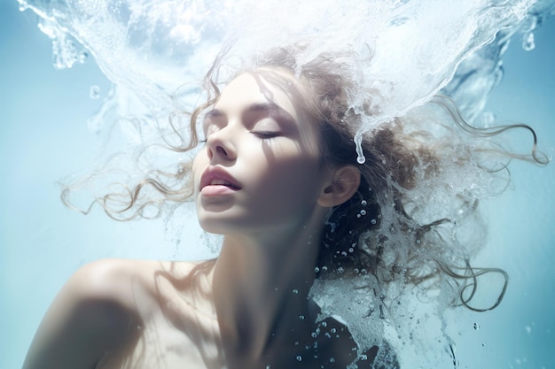 Enchanting Mermaid Dreamlike Beauty Underwater