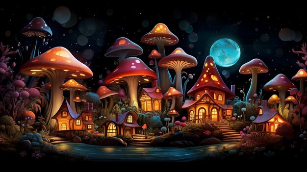 enchanting mushroom houses