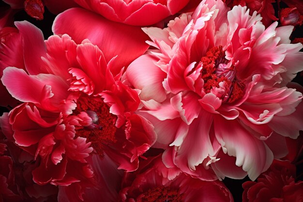 写真 enchanting peony elegance macro floral bliss