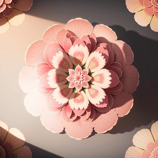 Enchanting Pink Paper Flower Captivating Floral Art for Creative Projects