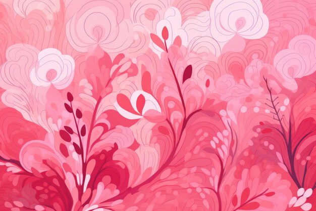 Enchanting Pink Patterned Background An Illustration in a 32 Aspect Ratio