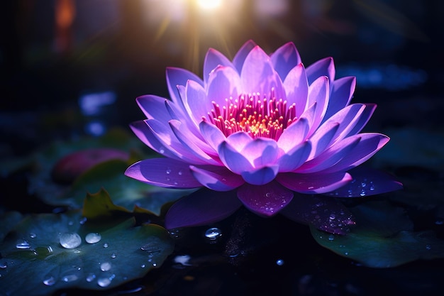 Enchanting Purple Lotus Blossom