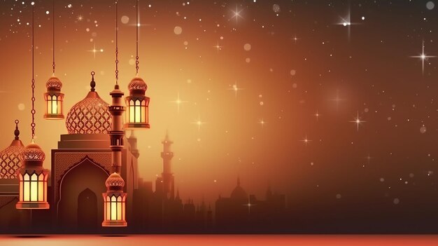 Photo enchanting ramadan nights