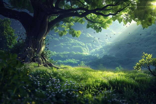 Enchanting Realistic Nature Landscape