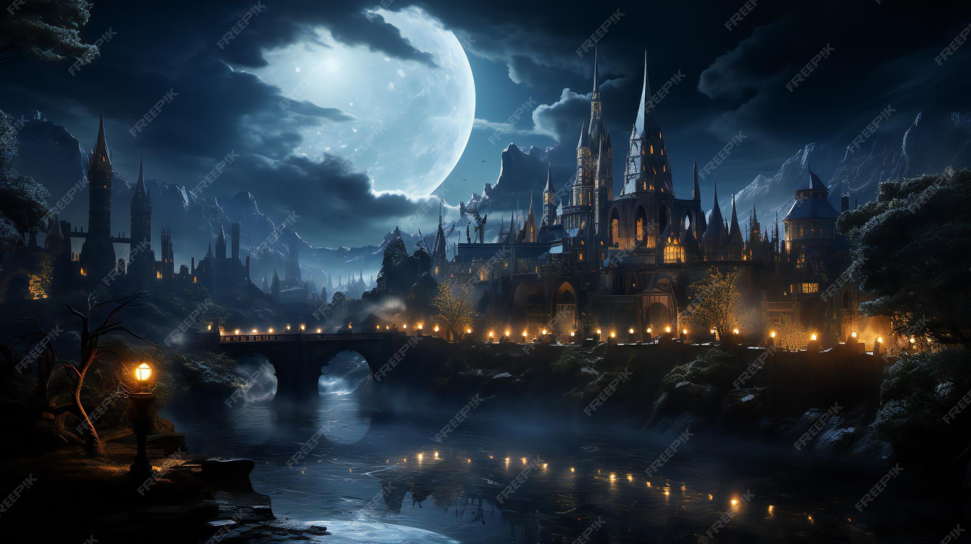 Premium Photo  Enchanting Realms Unveiling the Majestic Castle of 