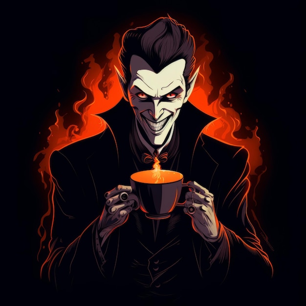 The Enchanting Saga of Dracula A Charming Vampire's Coffeetime Delight