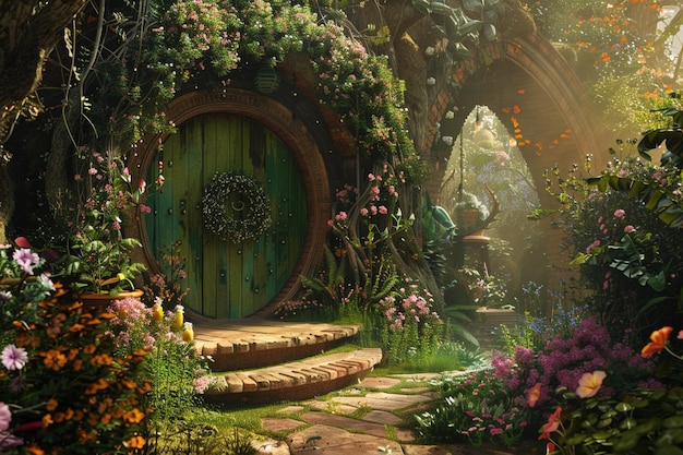 Enchanting secret garden hideaways octane render