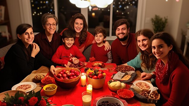 Foto incantevoli foto della celebrazione di shabe yalda e estetica della notte di yalda