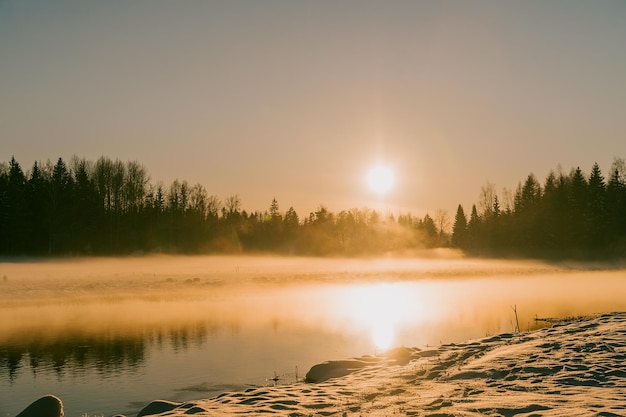 Photo an enchanting sunset