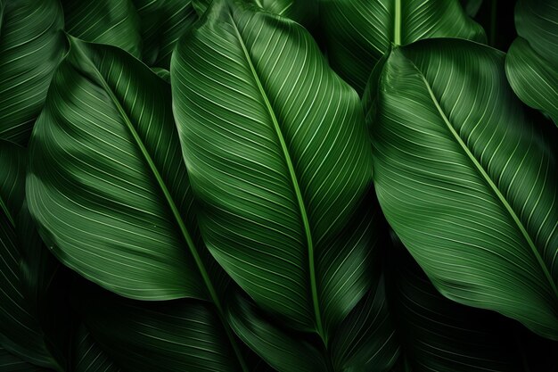 Enchanting tropical leaf a captivating fusion of large foliage and abstract green texture a natur