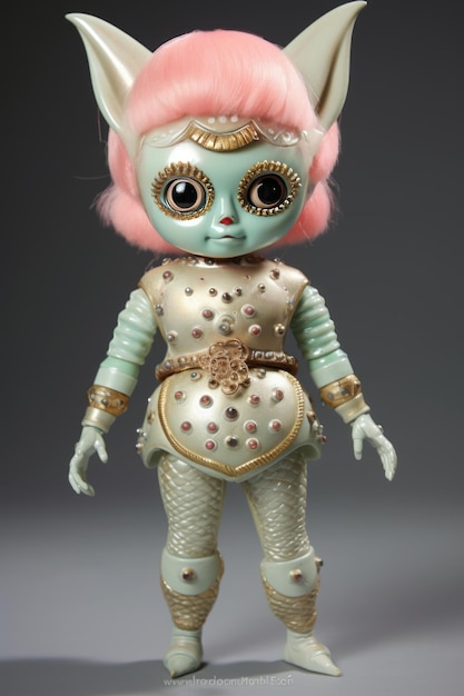 Photo enchanting tsuburaya monster a 1960s soft vinyl doll inspired by girlish designs rich detailing a