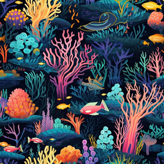 Enchanting underwater coral reef exploration