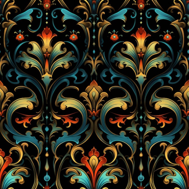 Enchanting Whimsigothic Wallpaper Seamless Pattern