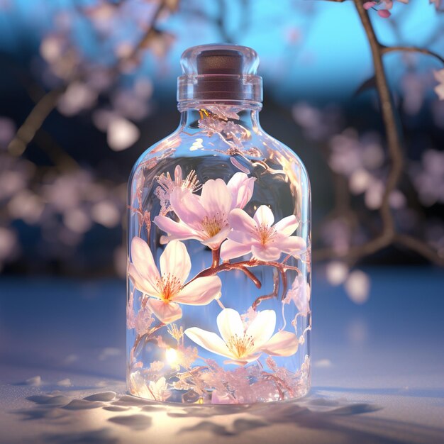 The enchanting world inside the clear bottle